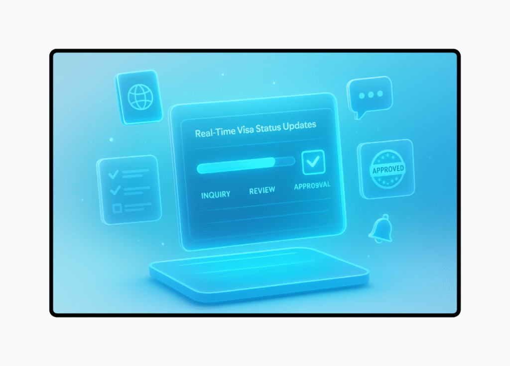 cloud-based visa application tracking system for agencies