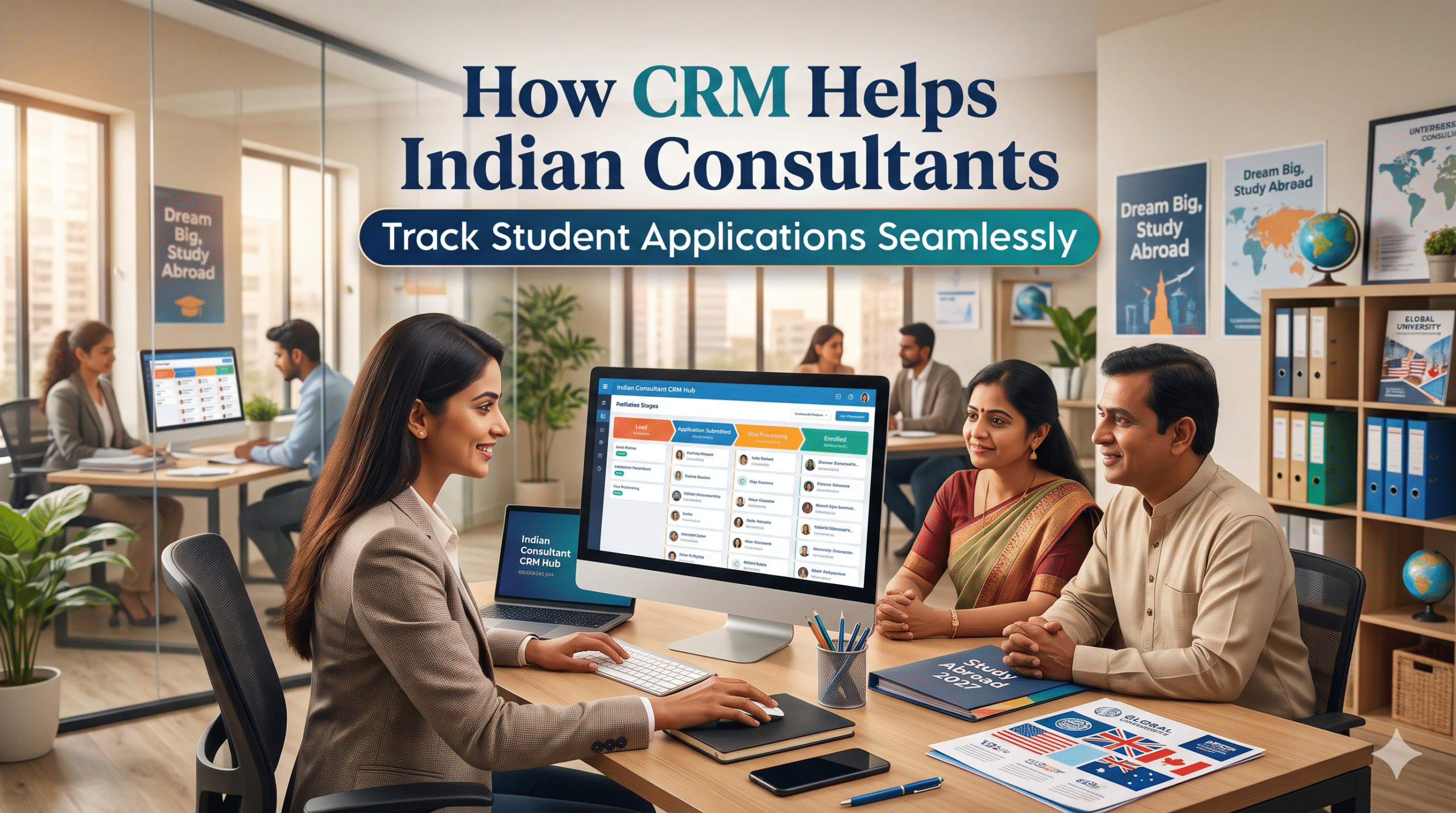 How CRM Helps Indian Consultants Track Student Applications